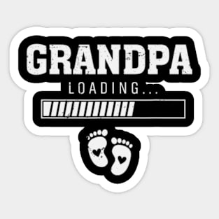 Pregnancy Announcement 1St Time Grandpa Loading Grandfather Sticker